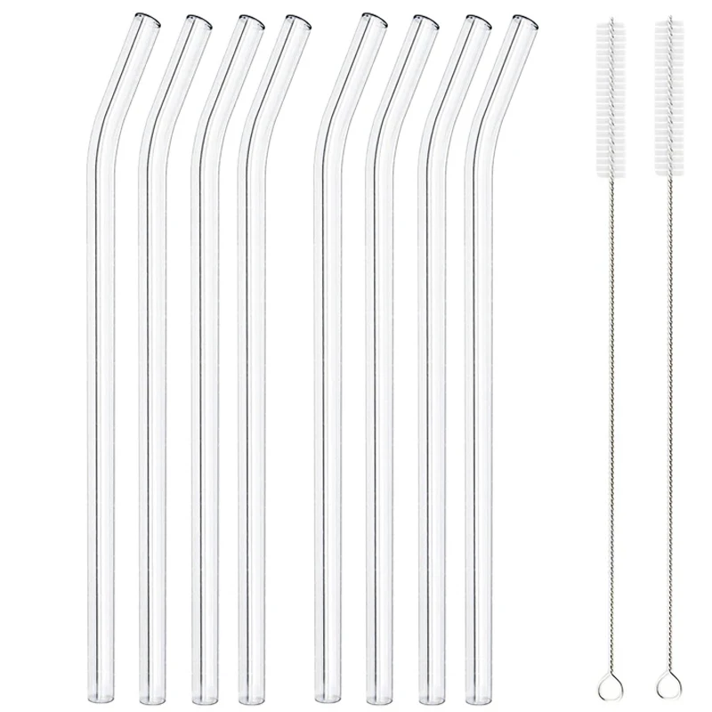 Reusable Straw - 20cm Reusable Glass Straws, High Borosilicate