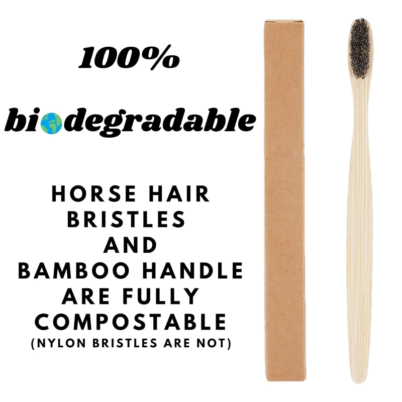 100 Pack Horse Bristles Bamboo - огляд і ціна Bamboo Toothbrush