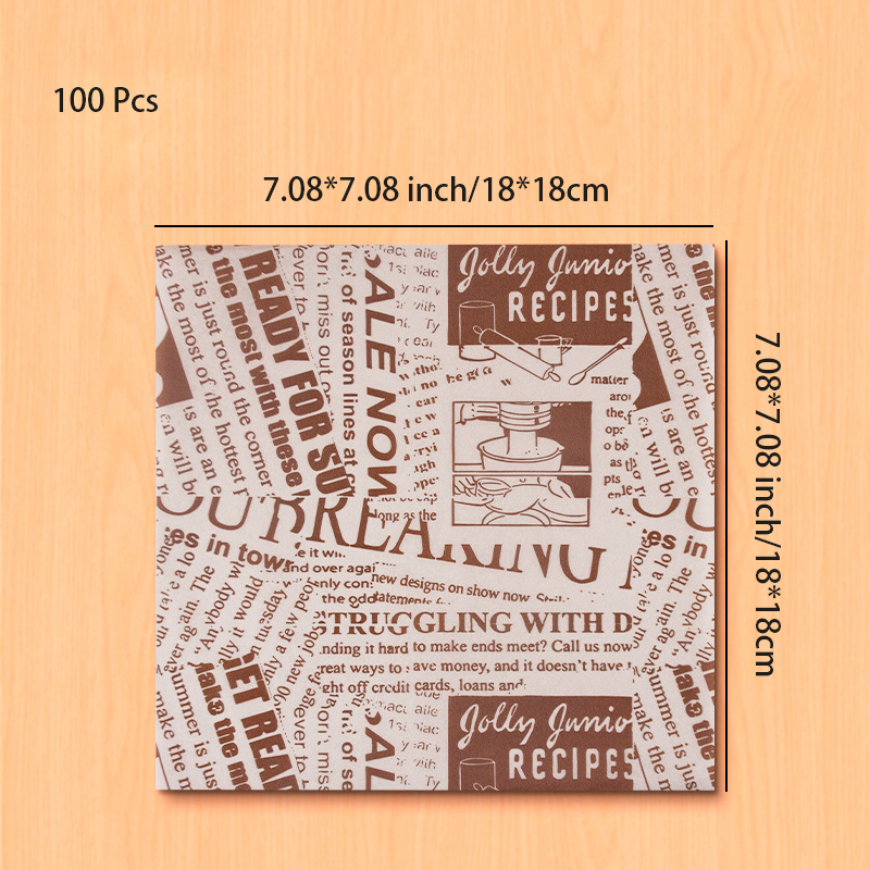 100 Pcs Oil-Proof Wax Paper Fo - огляд і ціна Beeswax Wrap
