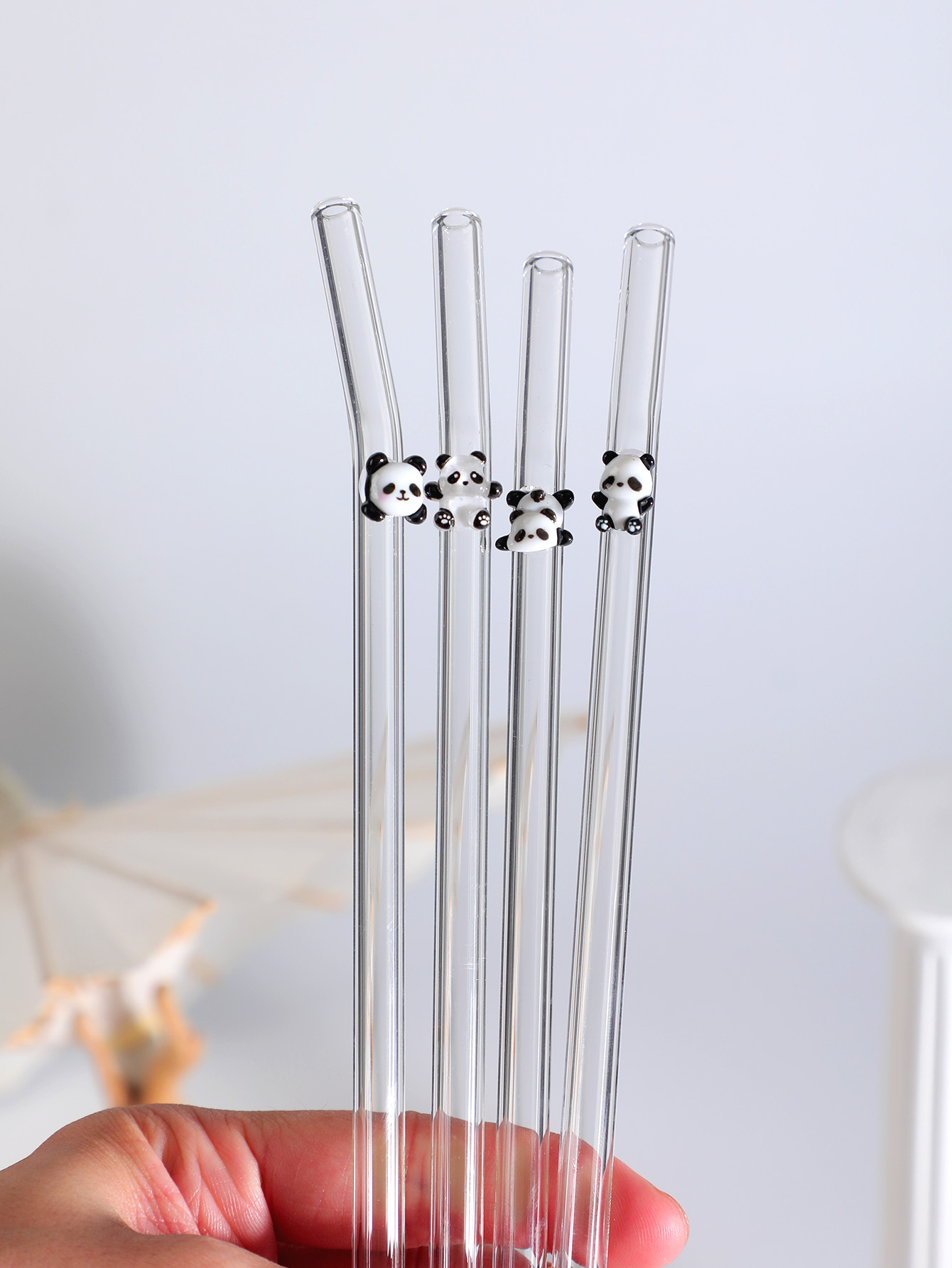 4/7PCS Panda Design Reusable B - огляд і ціна Reusable Straw