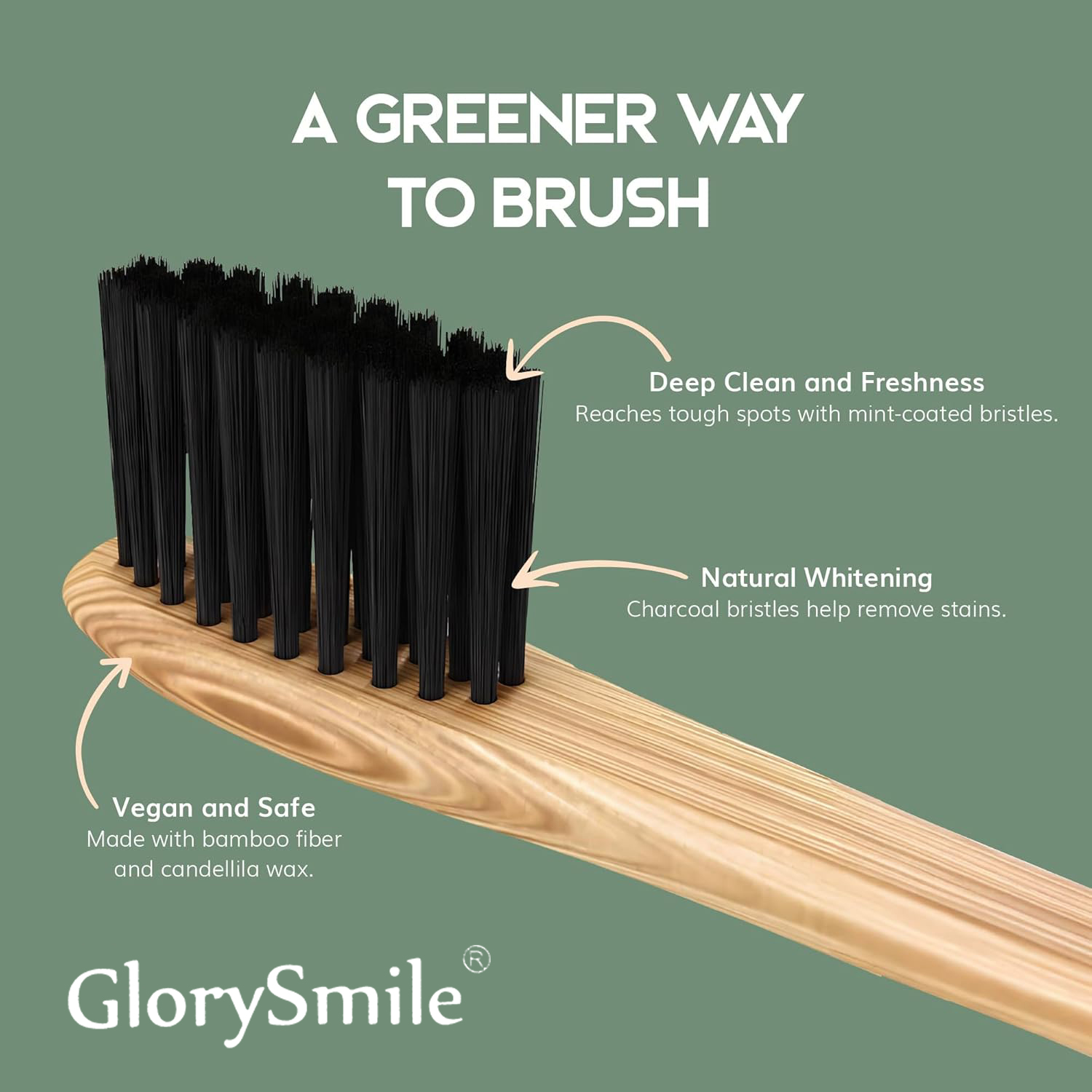 1/4 Pcs Bamboo Toothbrushes -  - огляд і ціна Bamboo Toothbrush