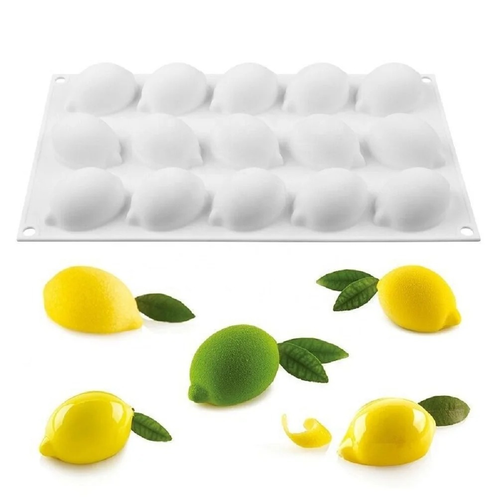 15 Cavity Lemon Food Silicone  - огляд і ціна Eco Soap