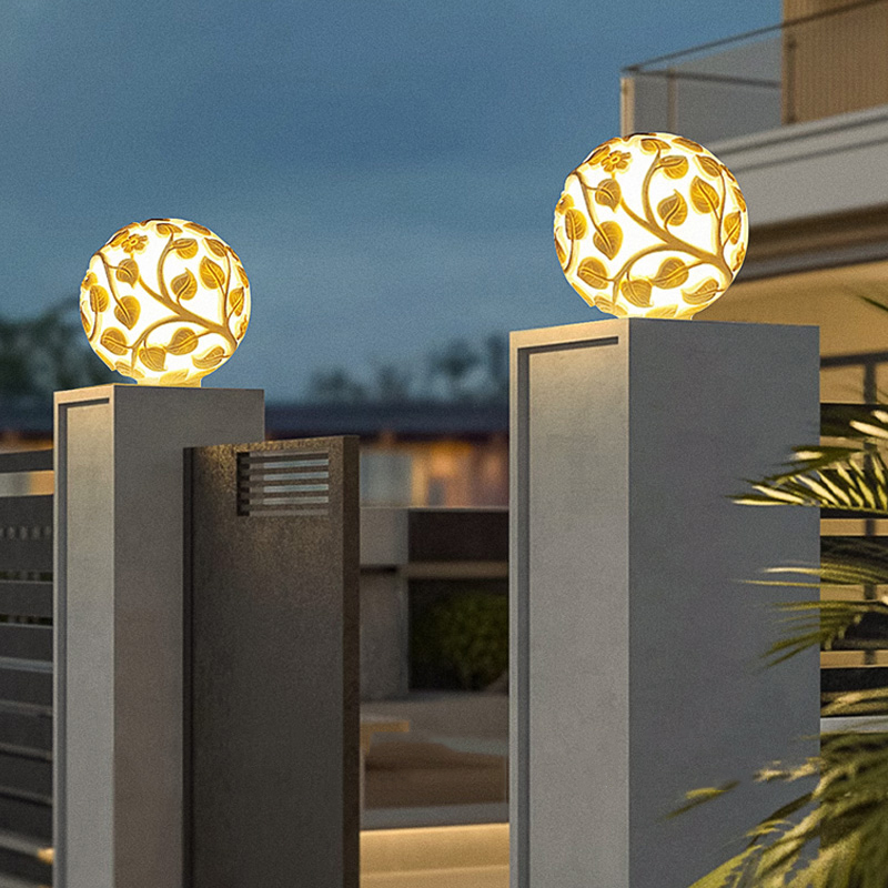 Outdoor column lights solar LE - огляд і ціна Solar Garden Light