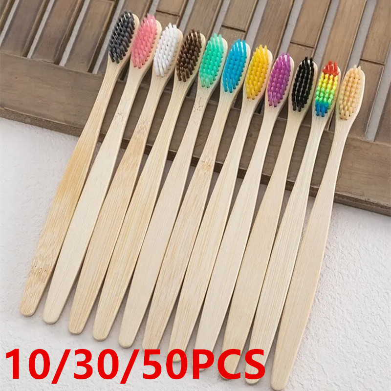 10 Pack Natural Bamboo Toothbr - огляд і ціна Bamboo Toothbrush