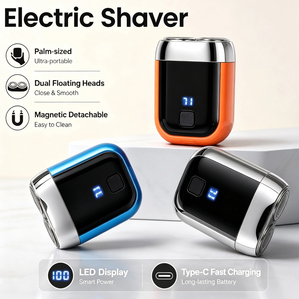 Portable Electric Shaver Doubl - огляд і ціна Safety Razor Handle