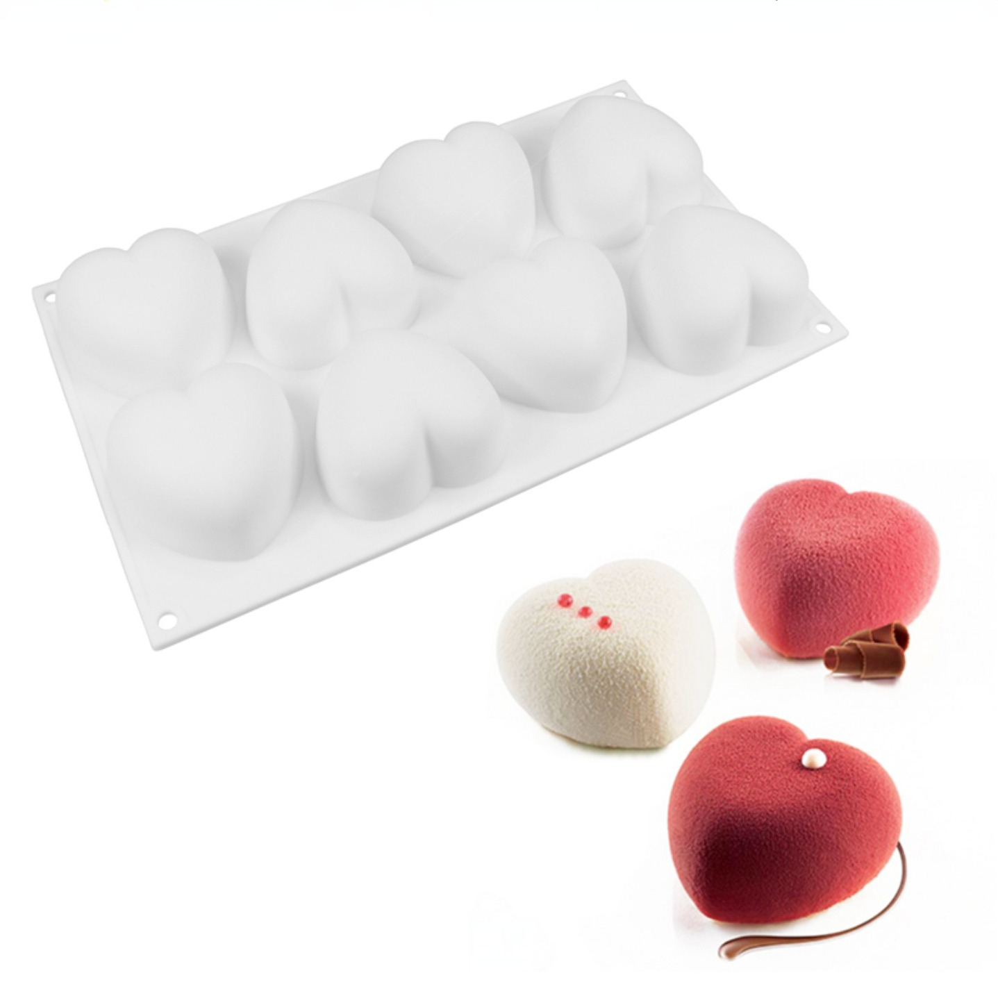 Love Heart Silicone Soap Mold  - огляд і ціна Eco Soap