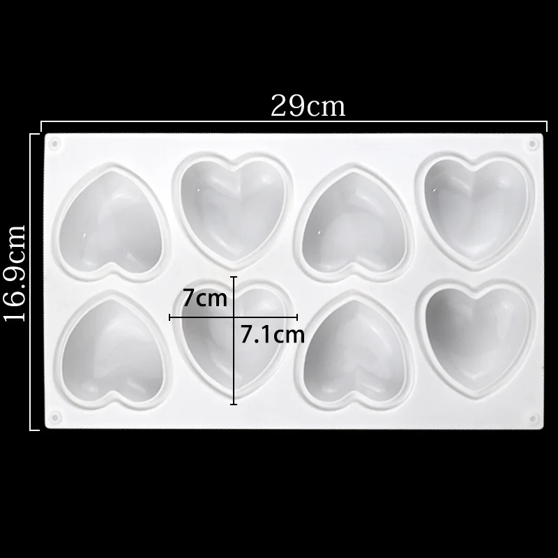 Love Heart Silicone Soap Mold  - огляд і ціна Eco Soap