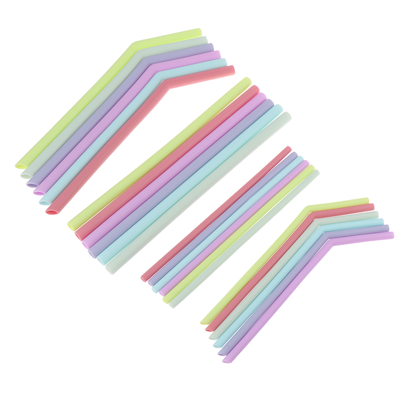6 Pcs Reusable Food Grade Sili - огляд і ціна Reusable Straw