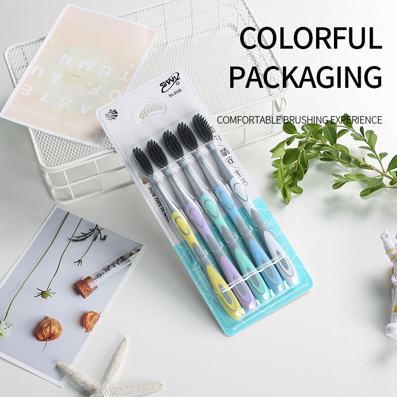 5/10pcs manual toothbrush with - огляд і ціна Bamboo Toothbrush
