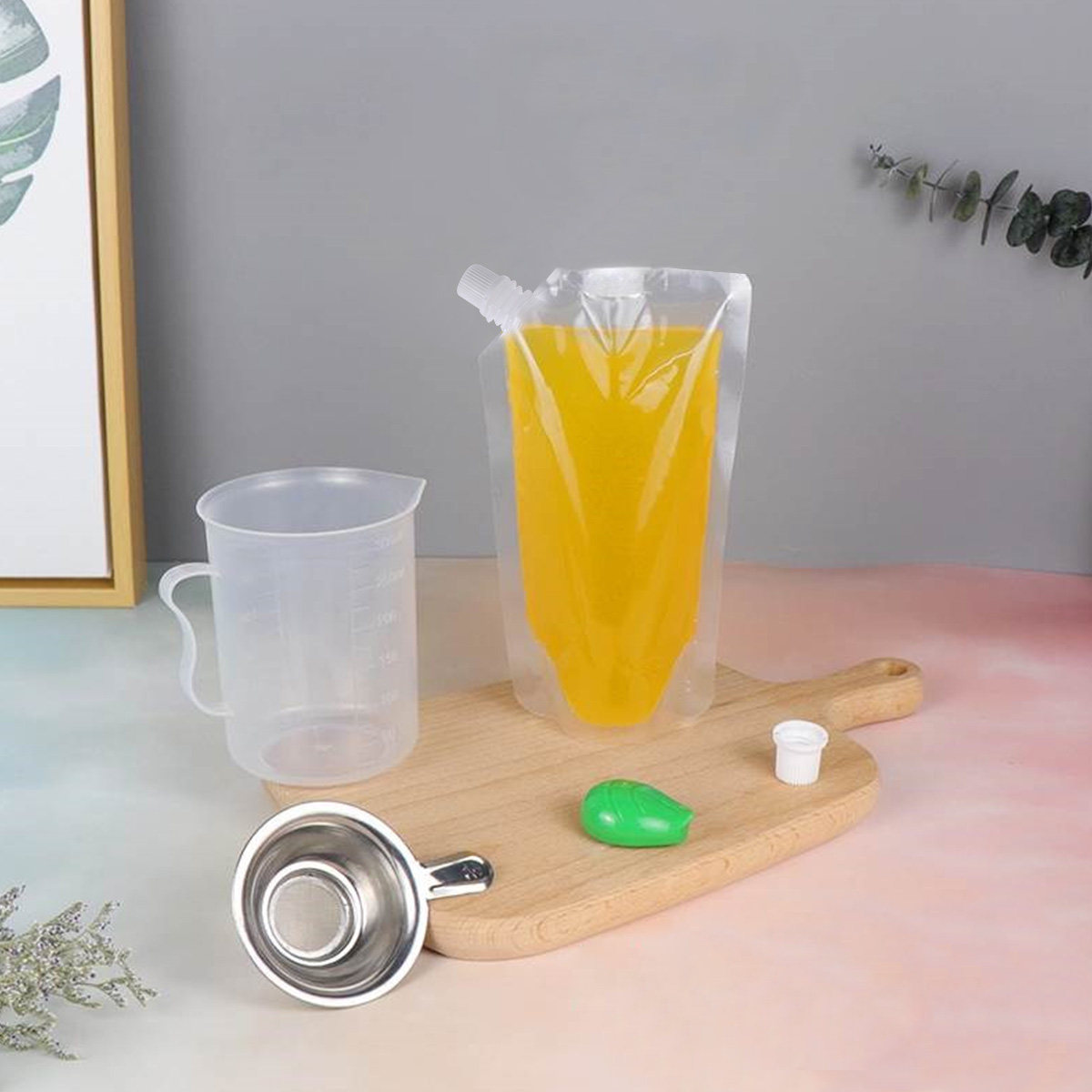 6Pcs Clear Plastic Drinks Flas - огляд і ціна Reusable Bottle