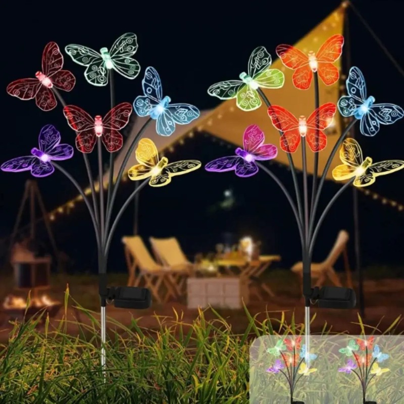 Solar Powered Butterfly Lights - огляд і ціна Solar Garden Light