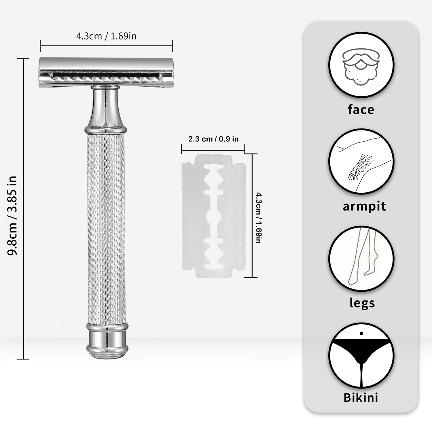 Premium Single Blade Safety Ra - огляд і ціна Safety Razor Handle