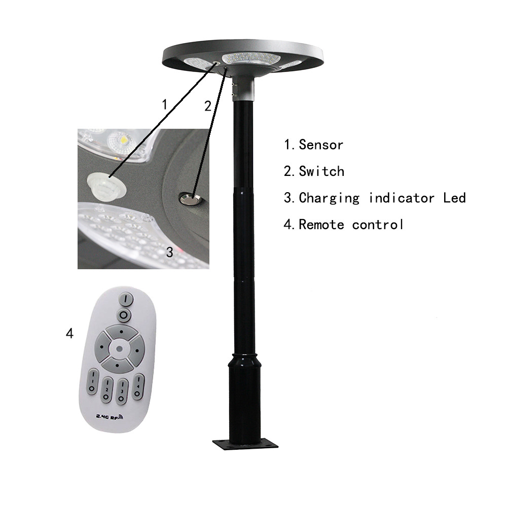 Waterproof IP65 UFO Solar LED  - огляд і ціна Solar Garden Light