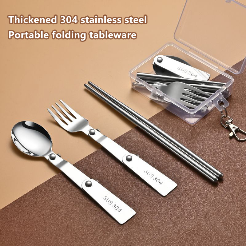 1PC/3PCS Stainless Steel Porta - огляд і ціна Bamboo Cutlery