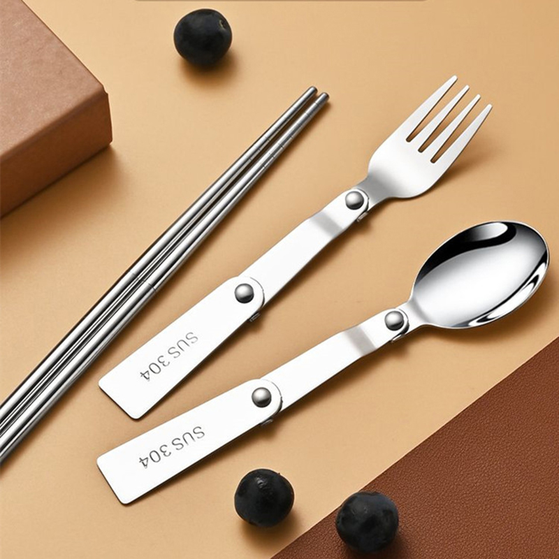 1PC/3PCS Stainless Steel Porta - огляд і ціна Bamboo Cutlery