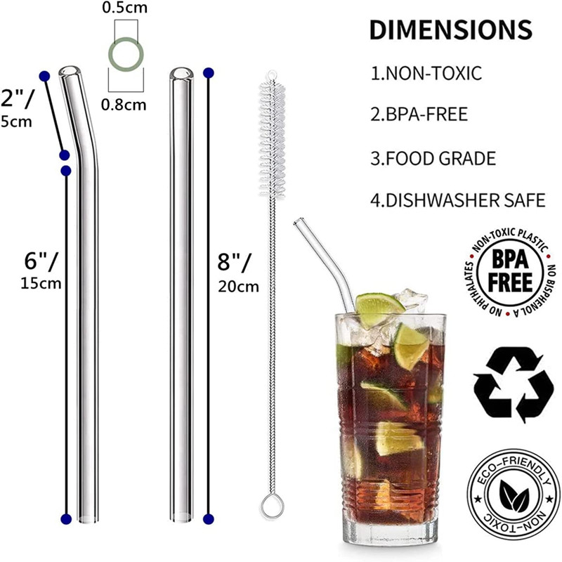 Reusable Glass Straws Eco-frie - огляд і ціна Reusable Straw